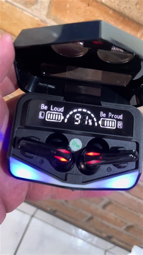 Fone gamer sem fio Bluetooth e também é Powerbank