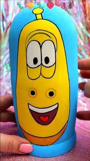 ASMR UNBOXING Larva Show Nostalgic Nesting Dolls Review ❤️#shorts #asmr #larva #trending #viral