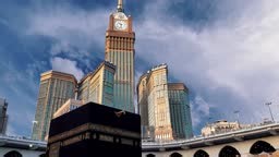 Haram Mosque, Kaaba. Muslims perform their worship at the Holy Kaaba...