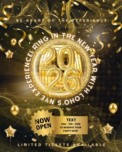 Direct link to payment: https://bit.ly/LoHoNYE2026 We know, We know - Christmas hasn’t even happened and we are already wanting to celebrate NYE but @localhoneyky NYE Experience is always a great time! ✨Text the number on the post and reserve your party today ✨ Limited seating available so do not wait !! 📲606.729.6128 $149.00 / person | Local Honey