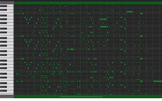 萌新试图只用一个音轨写音游曲，这是他的工程发生的变化