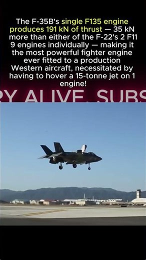 F-35's 1 Engine Produces MORE Thrust Than Either Of The F-22's 2 Engines