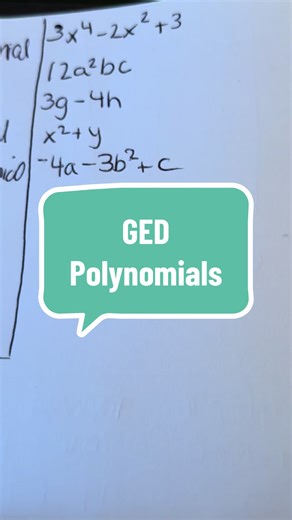 Understanding polynomials #polynomials #algebra #gedmath #tiktoklearningcampaign #learnontiktok