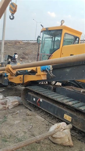 HDD automatic machine pipe line project in progress 💥❤️#hdd #hdddrilling #pipeline #horizontal