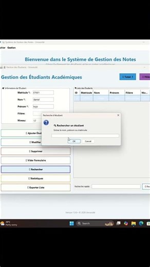 système de gestion de notes en java #coding #programmation #débutant #javaee #notes #shorts