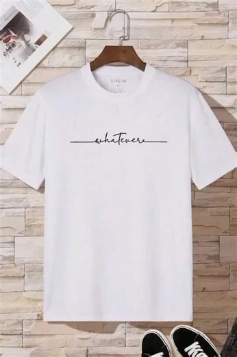 Kaos Pria Wanita Putih Logo Whatever Simpel I T-shirt Distro Premium Bahan Katun Combed 30s I Atasan Cowok Cewek Murah Good Quality Baju Oblong #kaosdistro #kaosmurah #baju
