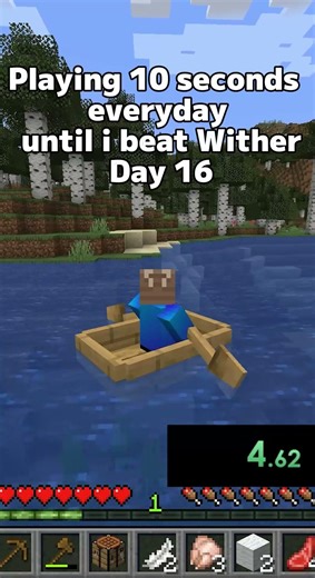 Playing 10 seconds everyday until i beat Wither Day 16 #minecraft