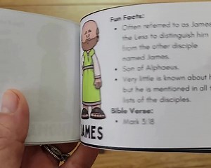 The 12 Disciples Craft Mini Book, 12 Disciples of Jesus Facts Bible Activity for Kids, Sunday School Craft, Great Commission Coloring Page - Etsy