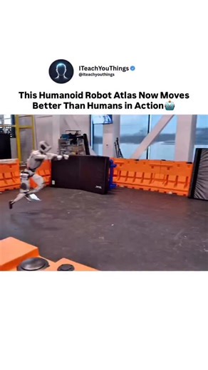 I Teach You Things on Instagram: "Many assume humanoid robots still move stiffly and unnaturally. In reality, recent advances have closed that gap dramatically. Source: demonstration footage of Boston Dynamics’ Atlas humanoid robot. • Dynamic balance allows recovery from slips and impacts. • Joint coordination mimics human biomechanics. • Real-time control systems adjust mid-movement. • Motion is driven by physics-based planning, not preprogrammed poses. Performance is task-specific and does not