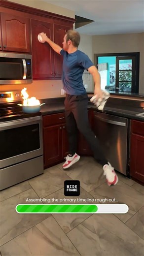 When you have 5 minutes to edit a video and clean the whole house