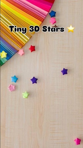 Tiny 3D Paper Stars ⭐ Easy Origami Star Tutorial | Pentacle Star
