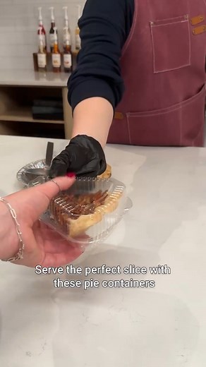 Pie slice containers that keep your slices fresh, protected, and ready to serve 不 | The Restaurant Store | Facebook