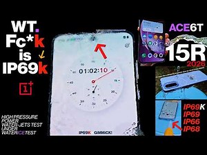 OnePlus 15R Waterproof Damage Test ACE 6T - WHAT THE f is IP69K? IP69K 69 IP68 66 ICE TESTING