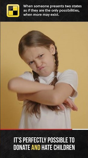 Black and White Fallacy (False Dichotomy) #shorts