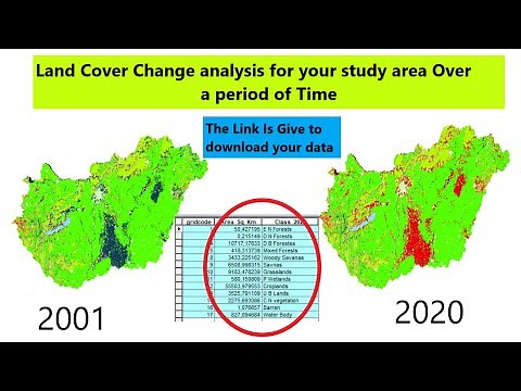 land use land cover change analysis | lulc change detection in ArcMap