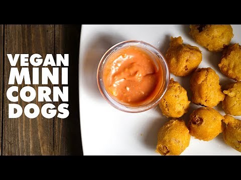 Vegan Mini Corn Dogs