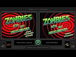 Zombies Ate My Neighbors (Sega Genesis vs Snes) Side by Side Comparison