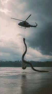 29 Foot Titanoboa Snake Bursts Out Of Amazon River