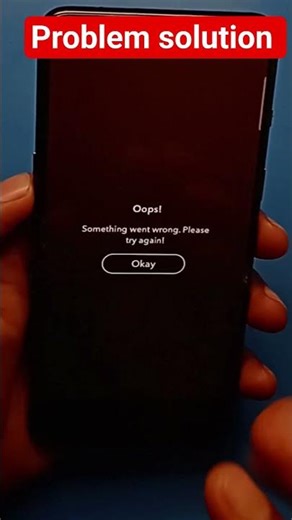 snapchat oops something went wrong please try again/opps something went wrong snapchat #shorts