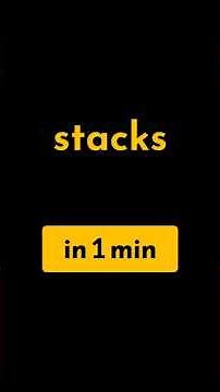 Stacks in 1 min | #geekific #stack #in1min