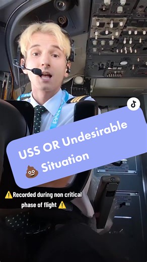 This is about avoiding the USS (Undesirable 💩tty Situation) during takeoff. #pilot #aviation #meme #funny #panam #flightdeck #crew #airport #airplane #helicopter #paradrop #boeing #viral #fyp