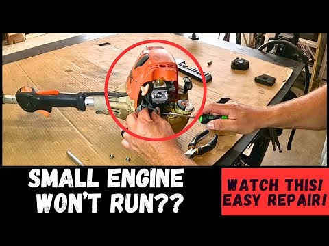 Small Engine Won't Run? Easy Fix! Stihl FS90R