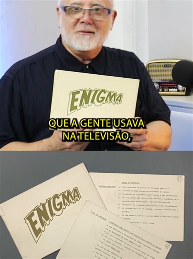 Você lembra do programa Enigma da TV Cultura? Confira corte da entrevista com Cassiano Ricardo, apresentador do Enigma.