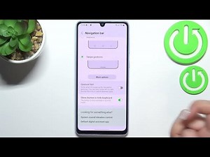 How to Change System Navigation Type in SAMSUNG Galaxy A33 Gesture Navigation