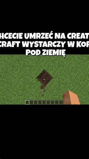 TUTORIAL JAK UMRZEĆ W MINECRAFT NA GAMEMODE CREATIVE NIE UŻYWAJĄC KOMEND #shorts