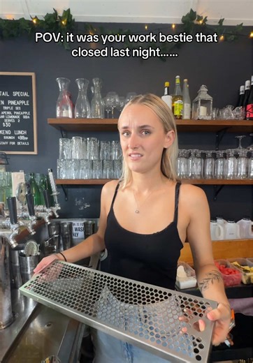 you did great 😑 🫣💀😭 #workbestie #fyp #awks #look #terrible #close #closingshift #fypage #closingshift #graveyardshift #openshift #opening #fyp #content #bar #openingshift #working #hospotok #hospotality #fy #relatable #relatablecontent #content #fyp #workbestie #friends #dobetter #newbie #clean #cleaning #bar #bartender #bartenderlife #bartendersoftiktok #bartendertiktok