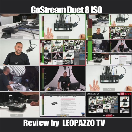 osee.tech on Instagram: "OSEE GoStream Duet 8 ISO -8 Channels Video Switcher Review by LEOPAZZO TV, @LeoPazzo Please watch Full Version Viedo at https://www.youtube.com/watch?v=tPHtoEH8PB8 GoStream Duet 8 ISO: 8 Channels Video Switcher | 4K-HDMI, SDI, NDI HX/SRT/RTMP/Webcam 8 Video input Channels: 8 Channel from: Simultaneously 4x HDMl, 4x SDl, also support 4x NDI HX, 4x SRT, 4xRTMP, 2x Webcam & 2x MP4 Player inputs 4 Video Outputs: HDMI OUT 1-2, SDl 1: monitor MultiView, video input channels, P