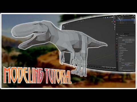 *LOW-POLY* Dinosaur Modeling Tutorial