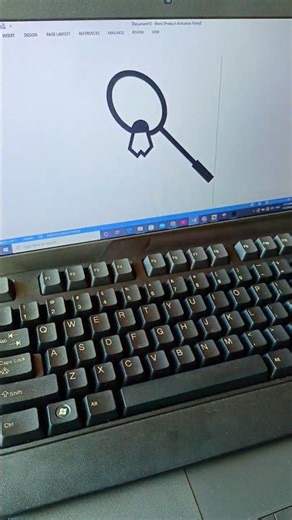 Badminton 🏸 Logo in Ms Word By shortcut key | In English | Digital shortcut Hub. #shortcutkeys#usa.