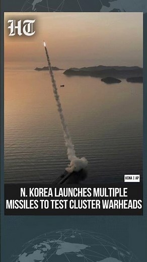 North Korea Launches Missiles To Test Cluster And Fragmentation Warheads | #shorts