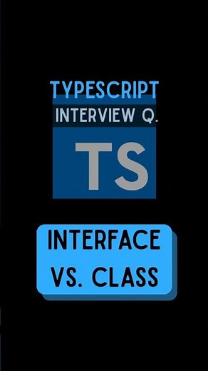 TypeScript Interface vs. Class #typescript #frontend #programming
