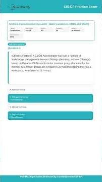 CIS-DF direct certify practise exam
