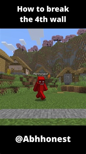 How to break the 4th wall... #lyrics #minecraft