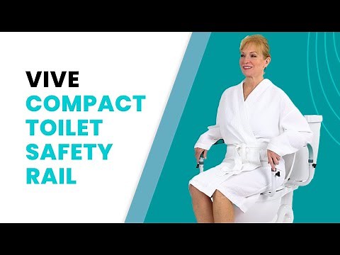 Compact Toilet Safety Rail | Easy Bathroom Support & Stability