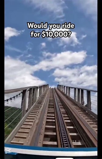 Would you ride for #10,000? #rollercoaster #scary #extremeride #extremethrills #themepark