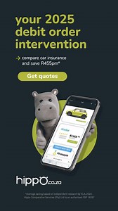 Want to lower your car insurance premium? Save R455* per month by comparing quotes on Hippo.co.za. Find cheaper debit orders now! | Hippo.co.za | Facebook