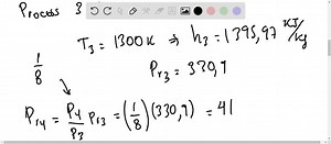 a gas turbine power plant operating on an ideal brayton cycle has a pressure ratio of 8 the gas temperature is 300 k at the compressor inlet and 1300 k at the turbine inlet utilizing the air 97154