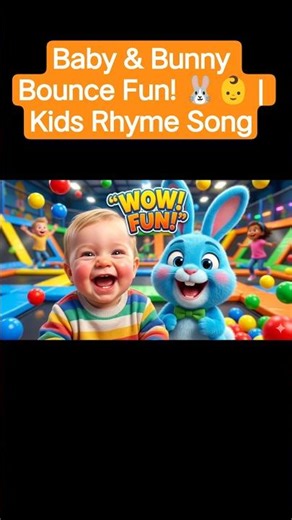 Baby & Bunny Bounce Fun! 🐰👶 | Kids Rhyme Song