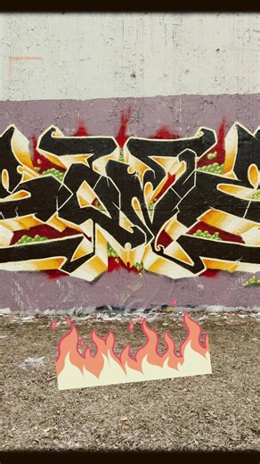 Hot Fire Graffiti! #shorts