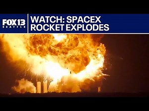 WATCH: SpaceX test rocket major explosion