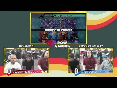 Pico Plus #17 Doubles (RR): JonnySosa+JumboJet* (Marth+Zelda) vs Humble Dojo+TYCP (Peach+Olimar)