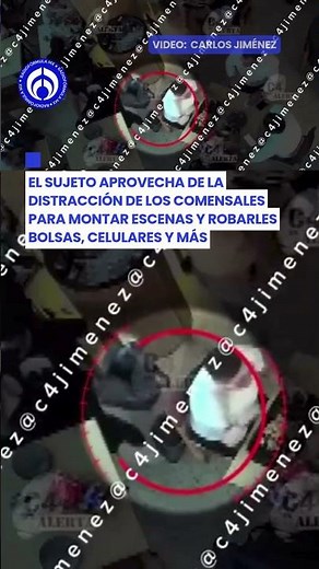 ¡Cuidado! Así es el modus operendi de este ladrón en restaurantes de la CDMX