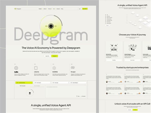 AI Voice Assistant 3D Website Web Design
