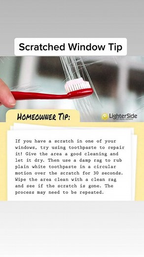 How to Fix Scratches on House Windows with Toothpaste