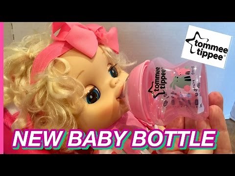 Baby Alive 2010 try's Tommee Tippee Bottles feeding+HAUL Baby Alive Video