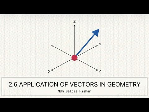 MTCF 0125 2.6: The Application of Vector in Geometry